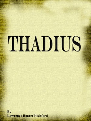 cover image of Thadius
